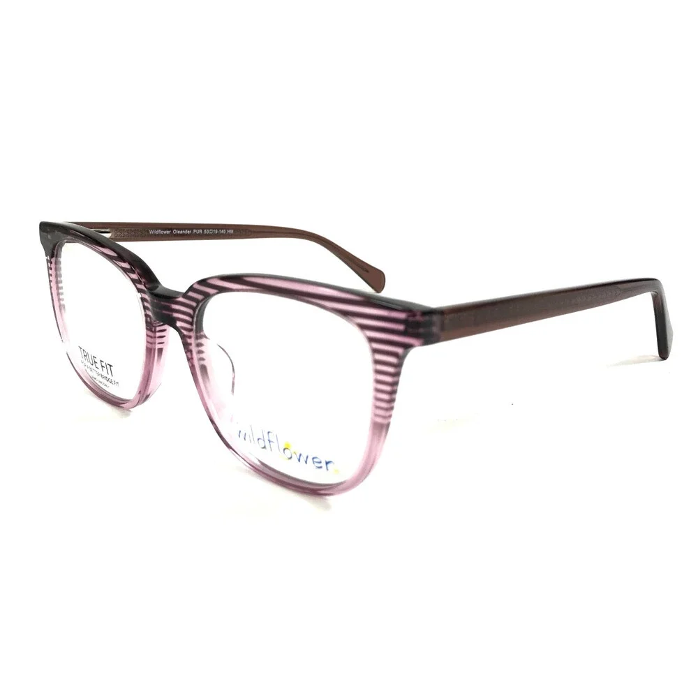 Wildflower Eyeglasses Frames Oleander PUR Purple Cat Eye Full Rim 53-19-140